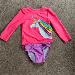 EUC - Cat & Jack Unicorn Bathing Suit